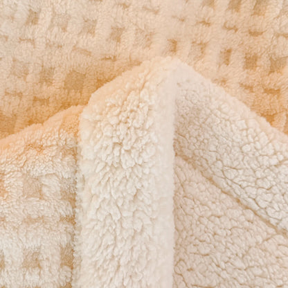 Autumn Winter Thick Warm Fleece Blanket Double Layer Artificial Lambswool Throws Blankets for Sofa or Bed Queen Double Comforter