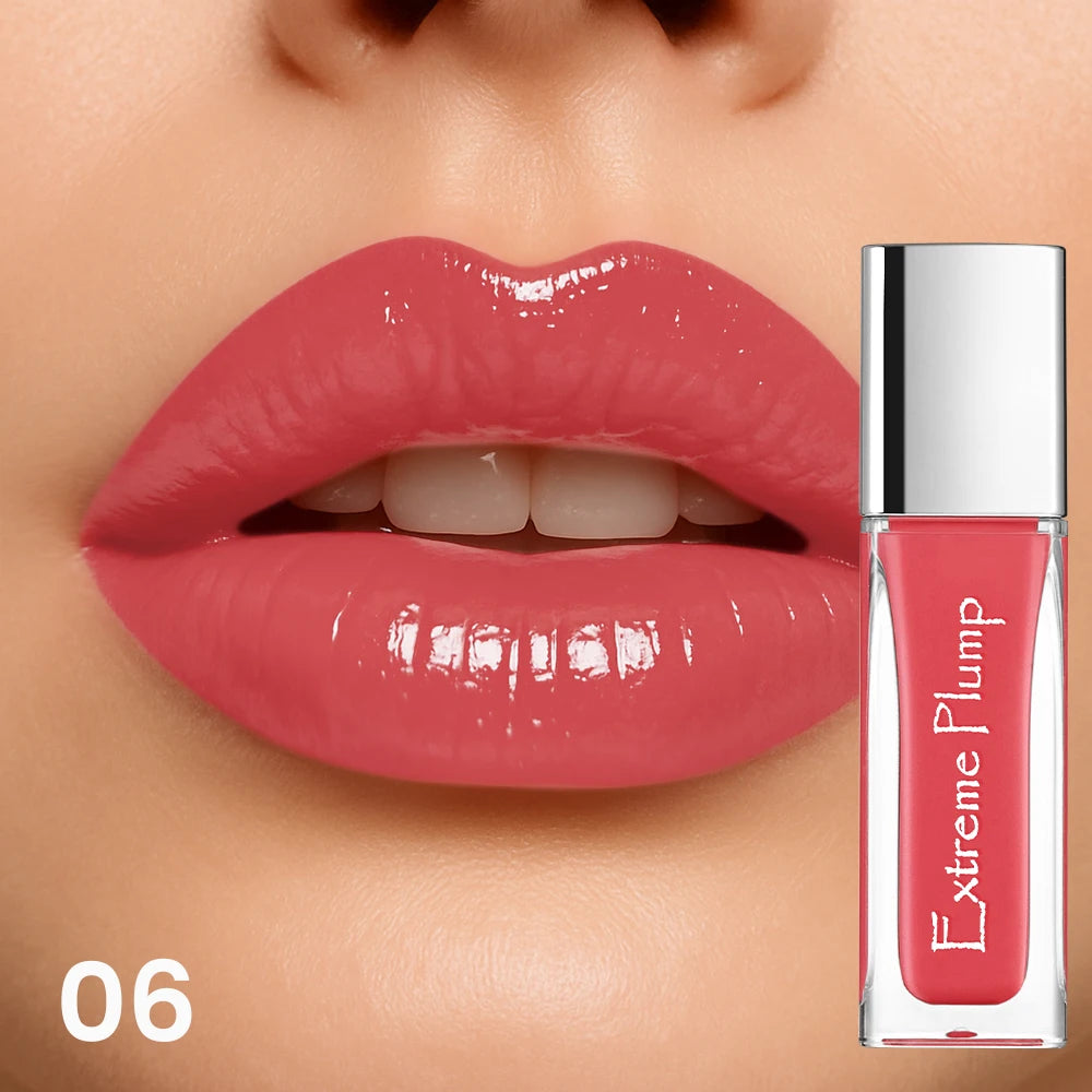Water-Glow Mirror Lip Gloss, Long Lasting Moisturizing Hydrating Lip Makeup, Waterproof Sweat-Proof Gloss Gift for Women