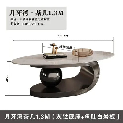 Nordic Living Room Coffee Tables Modern Design Decor Oval Coffee Tables Minimalist Mesa De Centro De Sala Home Furniture...