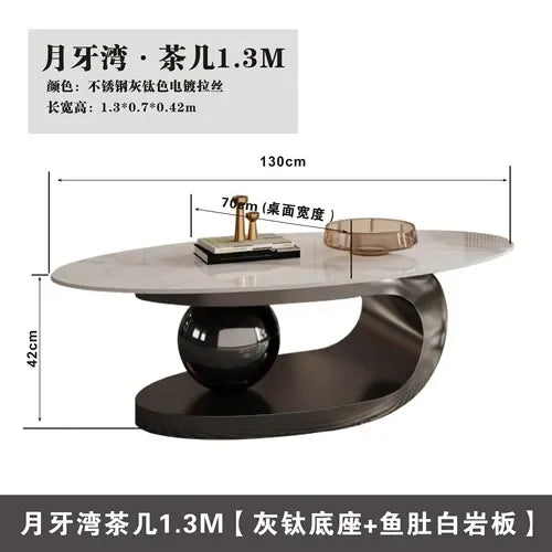 Nordic Living Room Coffee Tables Modern Design Decor Oval Coffee Tables Minimalist Mesa De Centro De Sala Home Furniture...