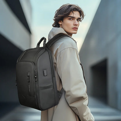 Heroic Knight Business Backpack Men Waterproof Large Capacity Work Trip Backpack Fashion Multifunctional Laptop Pack Fits 15.6"