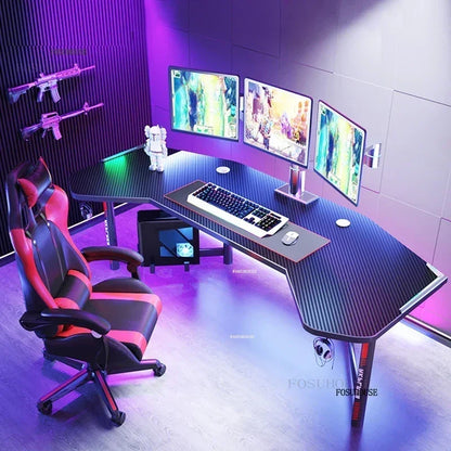 Household Desktop Computer Desks Office Furniture Simple Professional Gaming Table Multi-functional E-sports Table and Chair Set