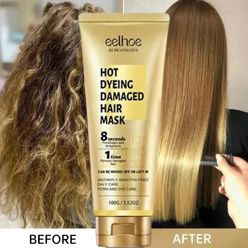 Keratin Hair Mask Professional Repair Damaged Dry Frizy Hair Anti Rolling 5s Magical Smooth Shiny Hair Care Moisturizing...