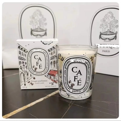 190g Aromatherapy Candle City Limited Edition Pure Natural Plant Essential Oil Scented Candle Cafe Chantilly Christmas...