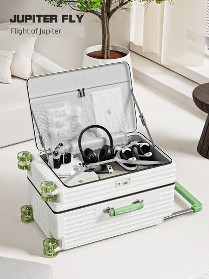 Side Cover Scalable 28-Inch Width Draw-Bar Luggage