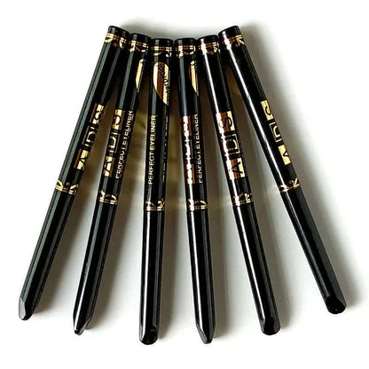 3pcs Black Eyeliner Pencils -Waterproof, Sweatproof & Smudge-Proofwith Easy Twist Application for Flawless Eye Makeup