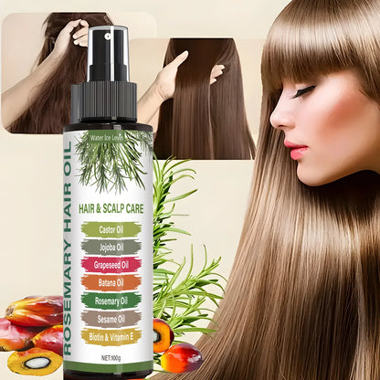 Rosemary Hairspray Uses Rosemary Oil, Mint Oil and Horsetail Grass Leaf Extracts to Moisturize Hair Roots Brings the Fragrance of the Hair, Make Your Hair Looks Shiny and Beautiful