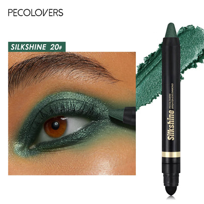 Metallic Glitter Eyeshadow Stick Matte Waterproof Shimmer Lying Silkworm Long Lasting High Gloss Pearlescent Eyeshadow Pen