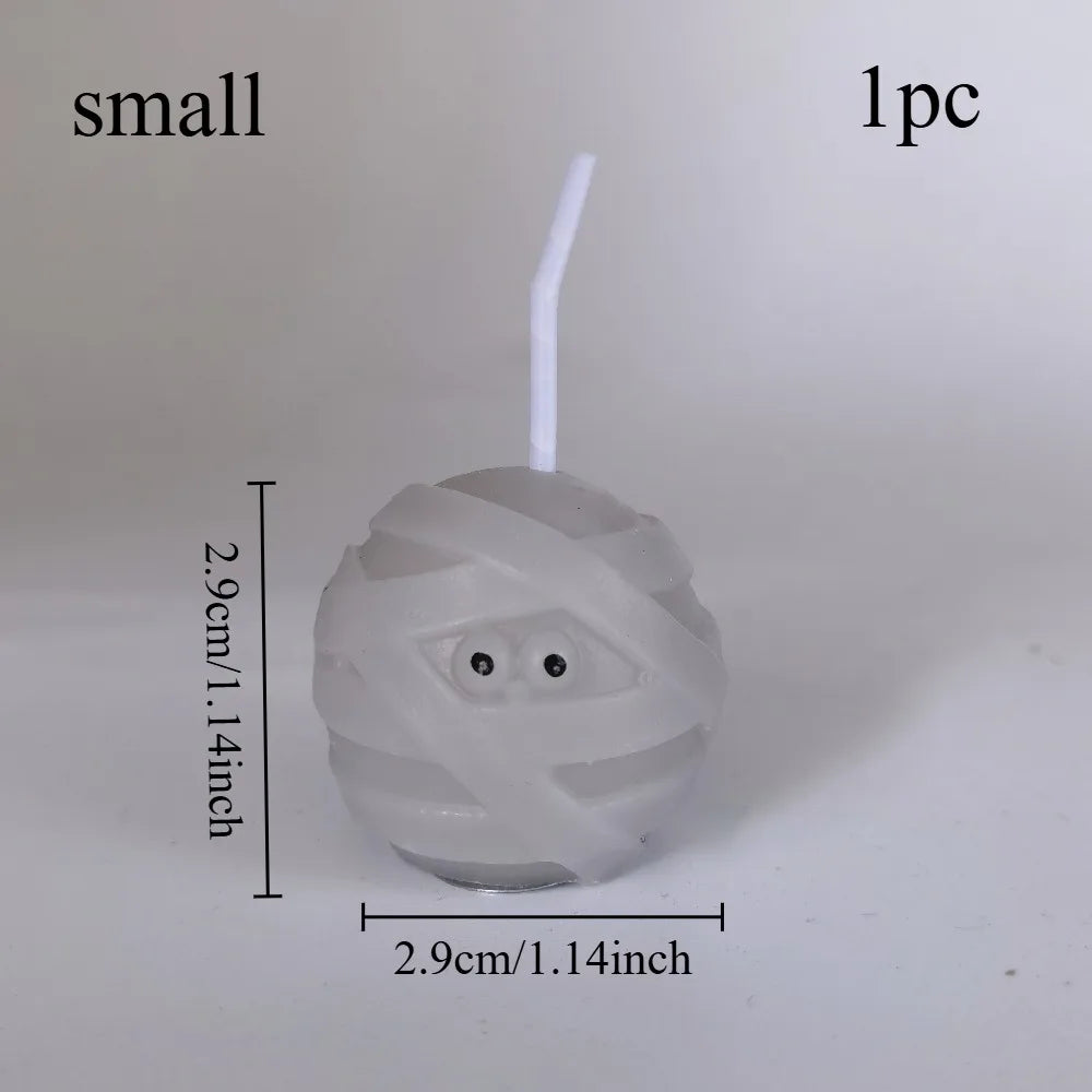 1pc Halloween Mummy Candle Handmade Scented Candle for Halloween Decoration, Holiday Party and Home Decoration, Halloween Gift