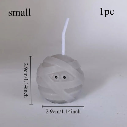 1pc Halloween Mummy Candle Handmade Scented Candle for Halloween Decoration, Holiday Party and Home Decoration, Halloween Gift