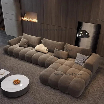 K Relaxing Fancy Sofa Cheap Stretch Brown Floor Recliner Sofa Puffs Sectional Juego De Muebles Para Sala Living Room Furniture - Kimlud