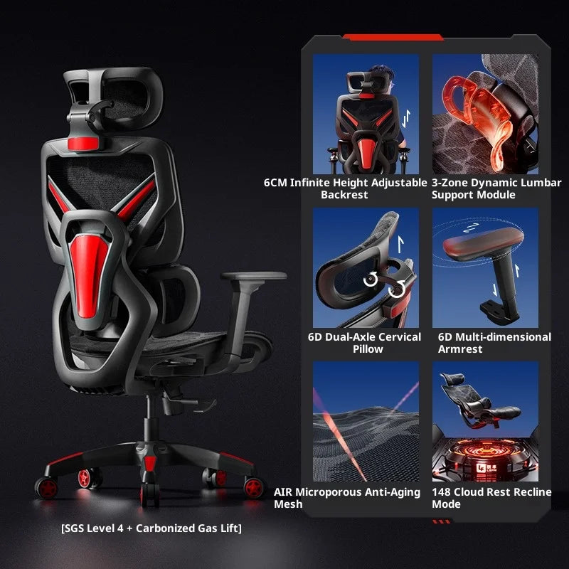 Comfortable Furniture Height Office ChairTourist Chair for Desk  With Massage Pink Adjustable Desk Gaming Pulley Playseat Kanu