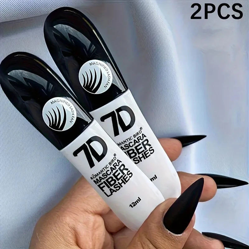 1/2/3PCS 7D Fiber Mascara Set Waterproof Durable Curling Mascara Sweatproof Anti-smudge Slimming Base Mascara for all...