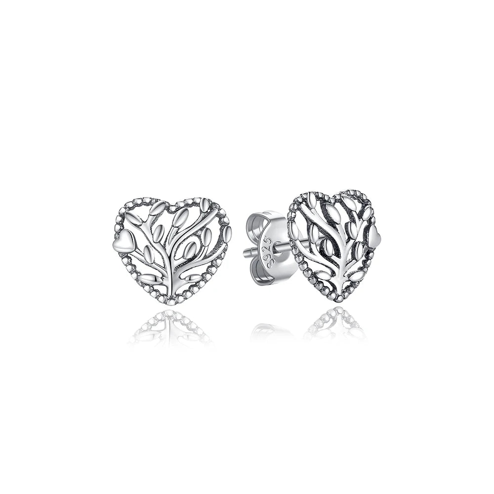 Original 925 Sterling Silver Earrings 2026 Stud Hoop Crystal Earings For Women Rose Gold Crown Heart Infinity Bee Earing...