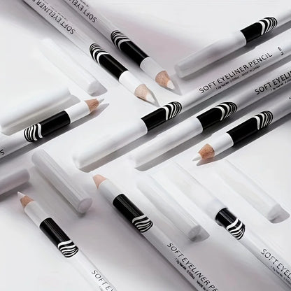 Wooden Rod White Inner Eyeliner Pen Eyelid Under Crease Pen Matte White Pen Beauty Eyeliner Easy Coloring | Kimlud...