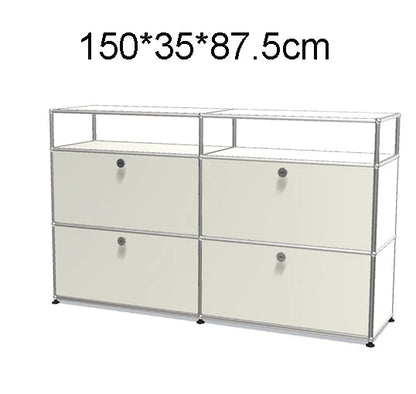 Module Modular DIY Furniture Storage Shelf Sideboard Customized Size Night Stand Cabinet Stainless Steel Home Use |...