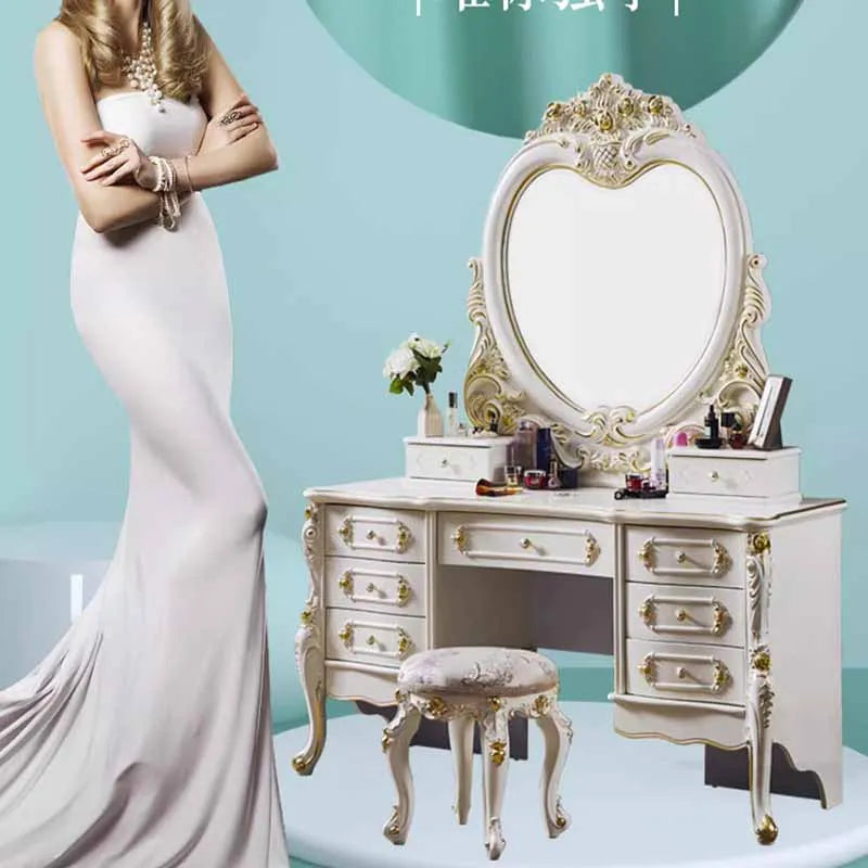 Modern Box Drawers Dresser Eithe Bedroom Girl Large Luxury White Dressing Table Makeup Living Room Comoda Pra Quarto...