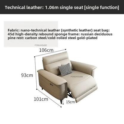 Modern Leather Living Room Sofas Italian Living Room Furniture Home Back Armrest Sofa Recliner Luxury Electric Function...