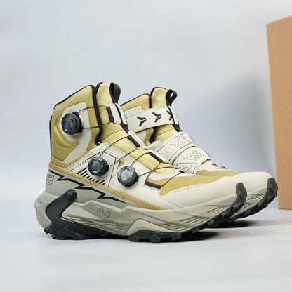 2026 New Trend Men Hiking Sneakers Comfortable Trekking Shoes Men Quick Lacing Climbing Shoes For Men High Top Man Shoe Mountain