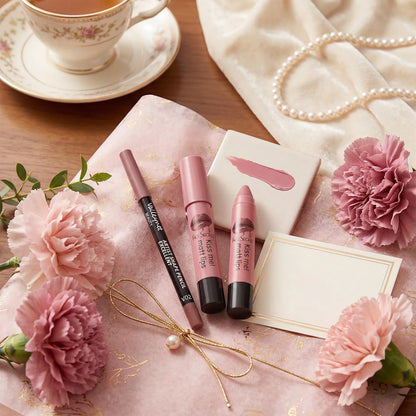 2pcs/Set Velvet Matte Finish Lipliner & Lipstick ,Waterproof,Precise Definition,Full Color,Natural Lip Enhancement Duo |...