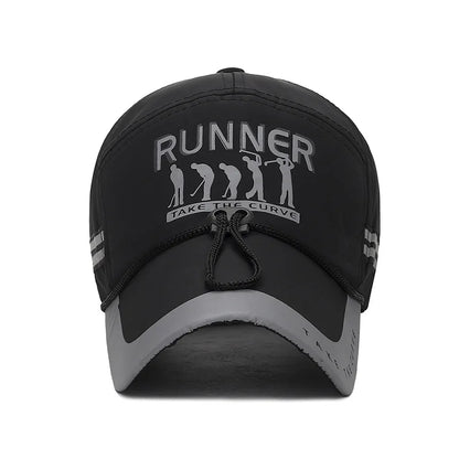 Men's Peaked Cap Adjustable Breathable Sports Cap Extended Brim Sunscreen Baseball Cap For Women Fashion Boy Snapback Hat Caps - Kimlud