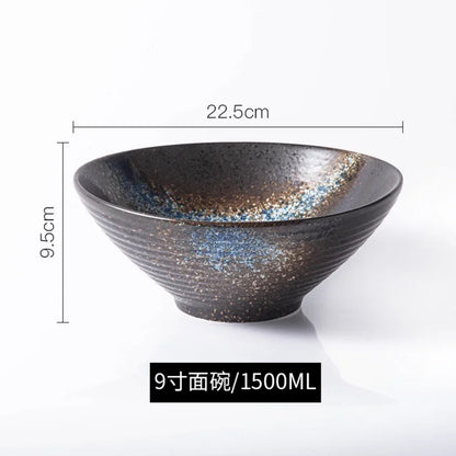 Ramen Bowl Japanese Tableware Noodle Ceramic Soup Tableware | Kimlud Premium Table