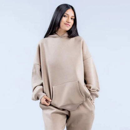 Trendy Sports Hoodies Pants Tracksuit Women Leisure Sweatshirt Jogger Trousers Workout Track Trousers Exercise Sweatshirt Pants