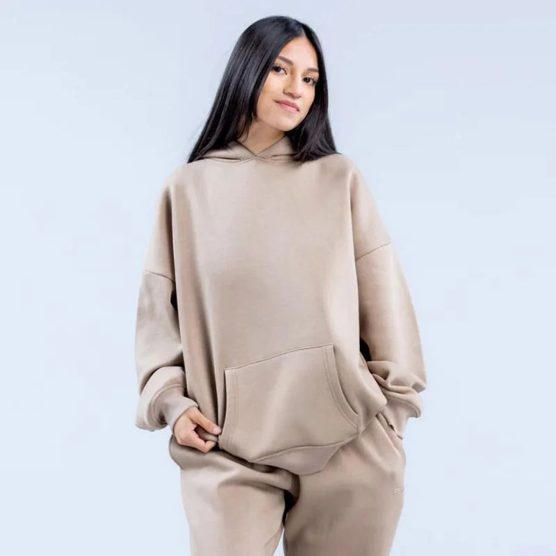 Trendy Sports Hoodies Pants Tracksuit Women Leisure Sweatshirt Jogger Trousers Workout Track Trousers Exercise Sweatshirt Pants