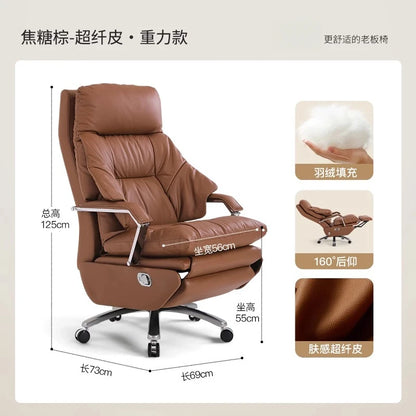 Aesthetics Massage Chair Swivel Lift Comfortable Office Nordic Design Rotating Chair Footrest Ergonomic Bureau Meuble...