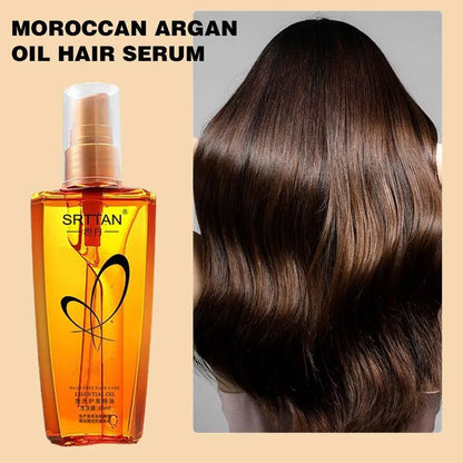 Moroccan Argan Oil Hair Serum Lightweight Hair Oil Mist For Split Ends, Frizzy Hair And Flyaways, Hair Oil Repair- Gloss...