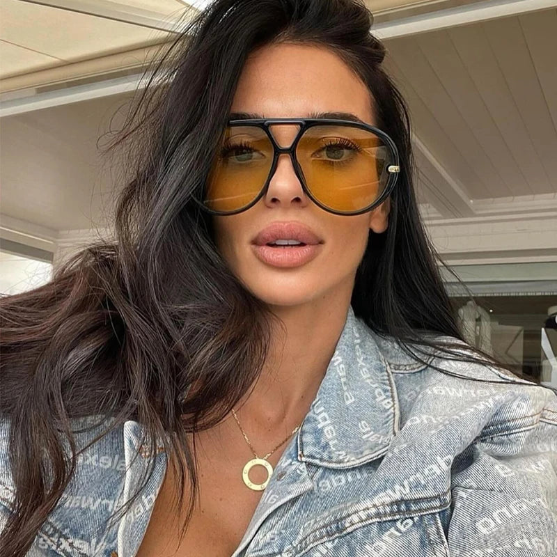 Women Brand Designer Luxury Sun Glasses Sex Vintage Oversized Sunglasses Female Black Fashion Oculos De Sol #300864 |...