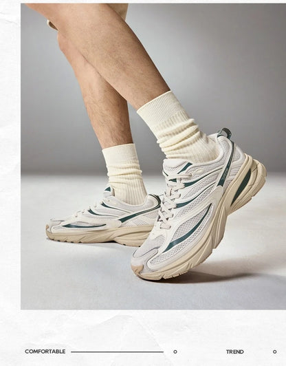 Xtep Little Basque 2 Casual Shoes for Men 2025 Summer Vintage Breathable Comfortable Non-Slip Durability Sneakers 875219320017