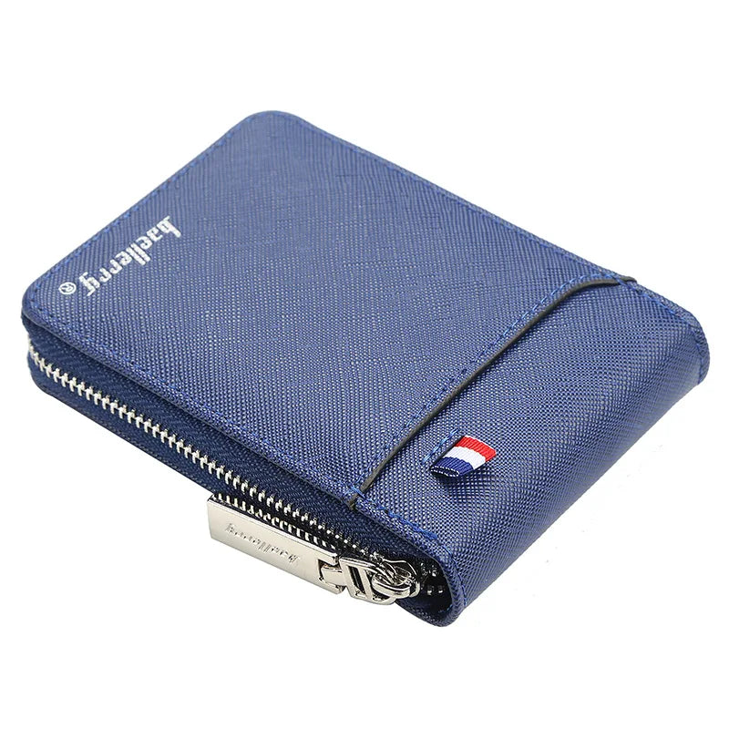 Men's Organ Card Holder Bag Pu Document Bag Fashion Zipper Multi-Card Coin Pocket Wallet | Kimlud Mid Range Bag