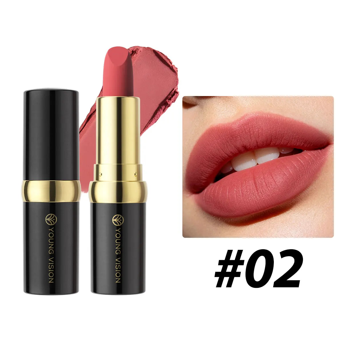 1Pcs Velvet Matte Lipstick Long Lasting Waterproof Sexy Red Lipsticks 5 Color Nude Pink Lip Gloss Makeup Non-stick Cup...