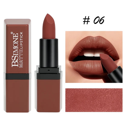 Matte Velvet Lip Gloss 6 Color Lipstick Smooth Easy To Color and Lasting Waterproof Non Stick Cup Sexy Lipstick Holiday...