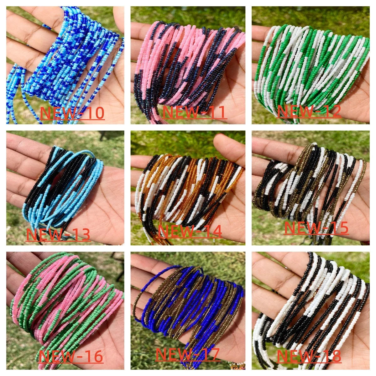 Double Strand Waist Beads, Body Jewelry, Belly Beads, Bead Jewelry, Belly Chains, Elastic Waist Chain, Body African Waists Bead