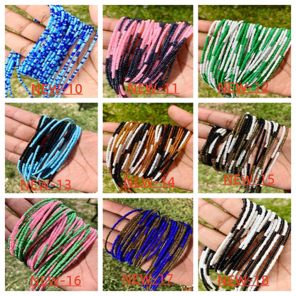 Double Strand Waist Beads, Body Jewelry, Belly Beads, Bead Jewelry, Belly Chains, Elastic Waist Chain, Body African Waists Bead