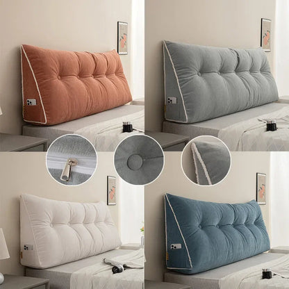 Headboard Pillow Triangle Cushion Backrest Sofa Waist Cushion Wedge Sleeping Pillow for Decorative Pillows for Bed...