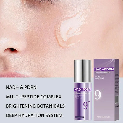 No. 9+ NAD+ BIO Lifting-sil Essence 50ml Original Multi-Peptide Complex Brighten Botanicals Deep Hydration Korean Brand Serum