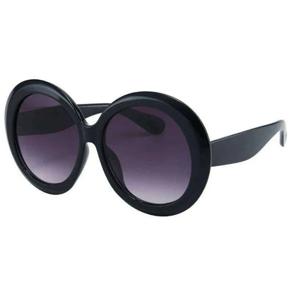 Retro Big Round Frame Sunglasses Lady Oversized Fashionable Street View Sunglasses Beach Resort Sunglasses