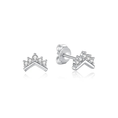 Original 925 Sterling Silver Earrings 2026 Stud Hoop Crystal Earings For Women Rose Gold Crown Heart Infinity Bee Earing...