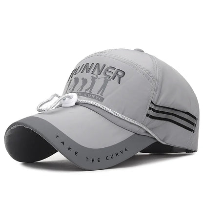 Men's Peaked Cap Adjustable Breathable Sports Cap Extended Brim Sunscreen Baseball Cap For Women Fashion Boy Snapback Hat Caps - Kimlud