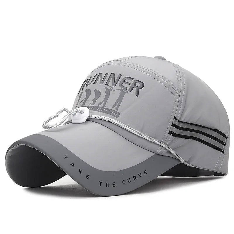 Men's Peaked Cap Adjustable Breathable Sports Cap Extended Brim Sunscreen Baseball Cap For Women Fashion Boy Snapback Hat Caps - Kimlud
