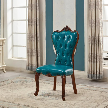 European Light Luxury Chairs Simple Solid Wood Party Unusual Adult Restaurant Chairs Design Comfy Lounge Stoel Home Furniture - Kimlud