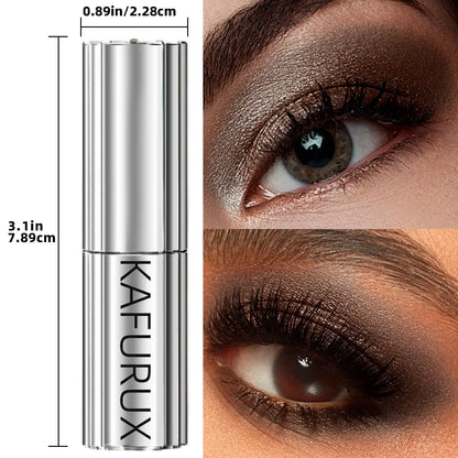 1pc Waterproof Brown Eyeshadow Sticks Long Lasting High Pigmented Shimmer Glitter Natural Eye Shadow Pencil Crayon Makeup Gifts - Kimlud
