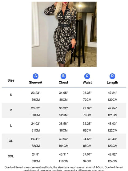 Women Color Block Diamond Print Bodycon Midi Dress Lapel V Neck Long Sleeve Belted Slim Party Pencil Dress | Kimlud...