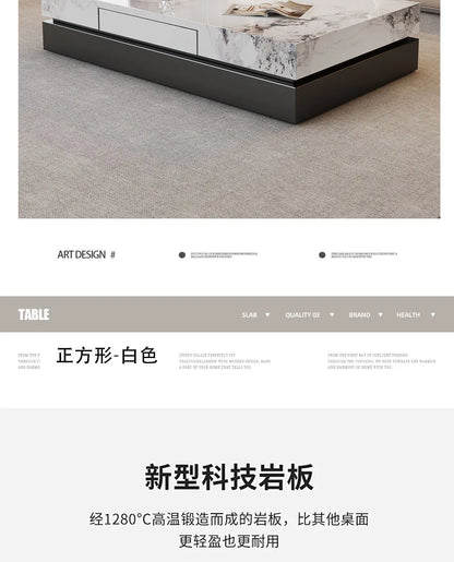 Italian Minimalist Coffee Table Simple Aesthetic Decoration Modern Coffee Table Nordic Luxury Mesas Bajas Postmodern...
