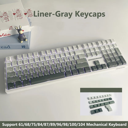 2026 New Cherry Height Keycap Side Print Dual Injection Character Full Set of OEM Keycaps suitable for Mechanical Keyboard