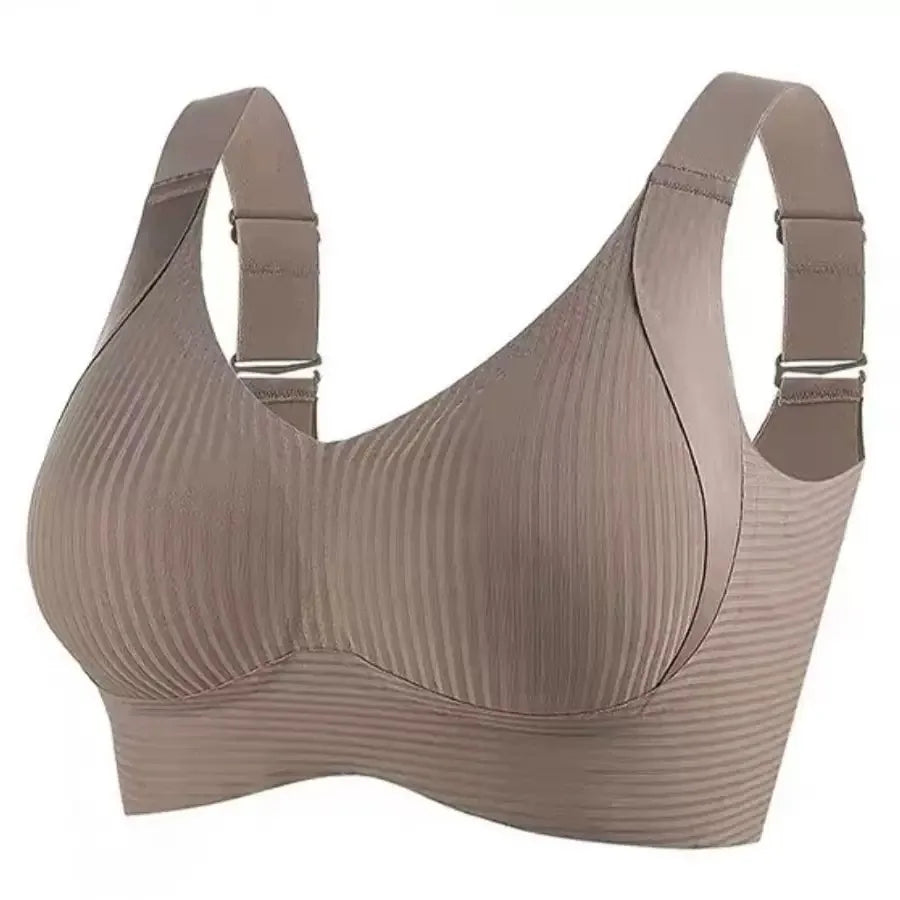 Traceless Comfortable Women's Underwear Without Steel Rings, Small Breasts Gathered, Large Size, Side Breasts, Sports Bra - Kimlud