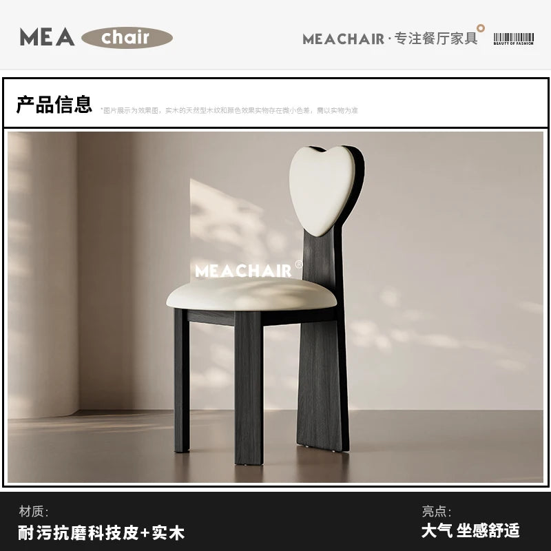 Italian Solid Wood Chair Dining French Home Makeup Chinese Antique Back Chair Single Hotel Dining Silla Comedor Furniture